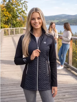 Dámska hybridná bunda ALTISPORT GALA ČIERNA