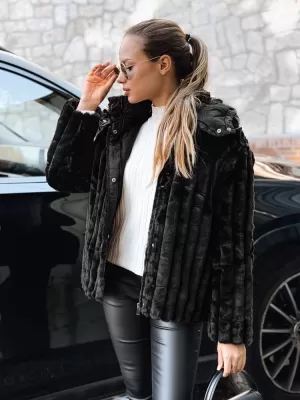 Dámska bunda DSTREET TY5276 ČIERNA