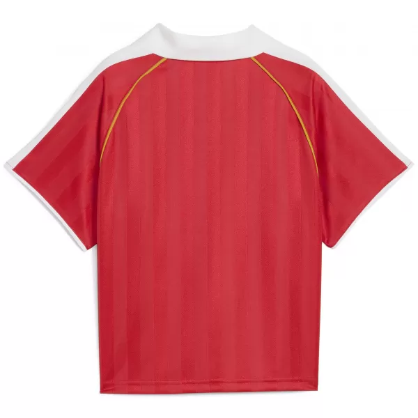  Dámsky dres PUMA T7 RELAXED FOOTBALL JERSEY 63215711 NAVŽDY ČERVENÁ 