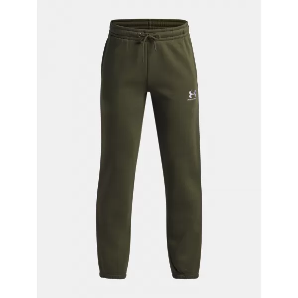  Chlapčenské tepláky UNDER ARMOUR B ICON FLC JOGGER TAPING 1390294-391 ZELENÁ 