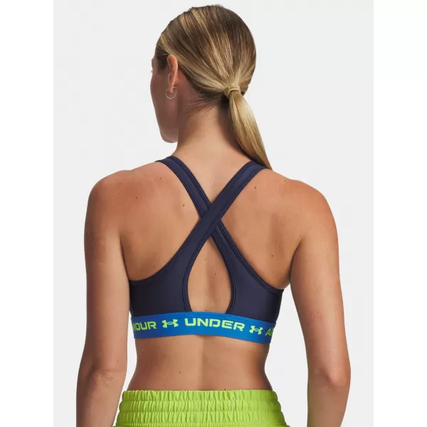  Dámska podprsenka UNDER ARMOUR CROSSBACK MID BRA 1361034-403 MODRÁ 