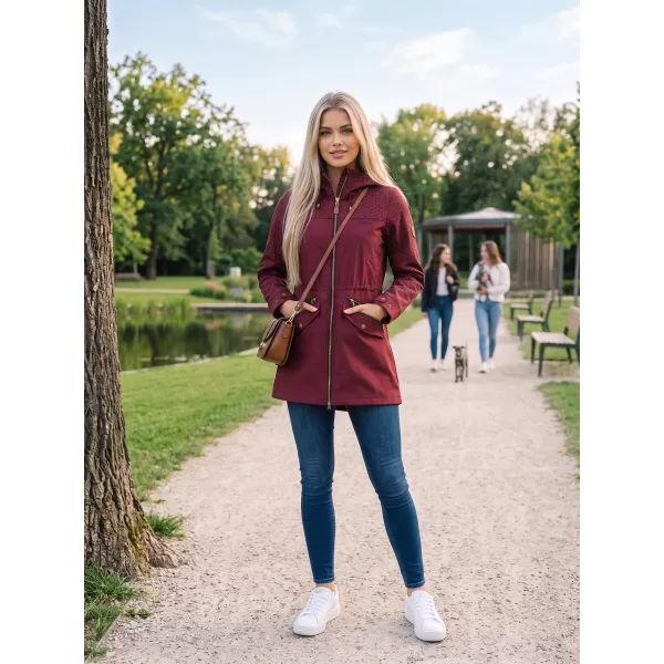  Dámska bunda softshell ALTISPORT GEMEE BURGUNDSKO 