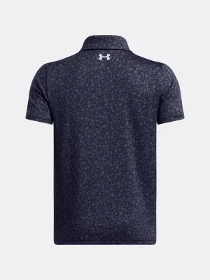 Chlapčenské tričko UNDER ARMOUR UA PLAYOFF PRINTED POLO 1382681-413 MODRÁ