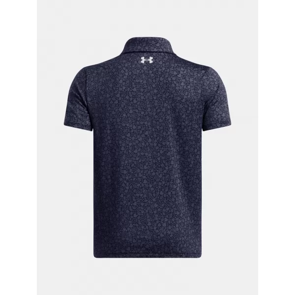 Chlapčenské tričko UNDER ARMOUR UA PLAYOFF PRINTED POLO 1382681-413 MODRÁ 