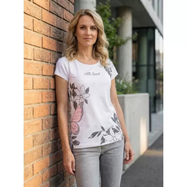  Dámska voľnočasová košeľa premium ALTISPORT VOJ/ALW119TR06 BIELA 