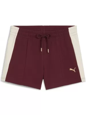 Dámske šortky PUMA T7 PINTUCK SHORTS 4' 63213996 RUBÍNOVÝ LESK