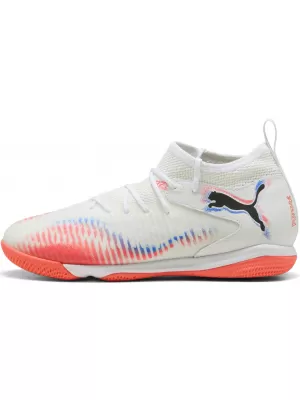Detská obuv PUMA FUTURE 8 MATCH IT + MID JR 10861701 WHITE/ BIELA/PUMA ČIERNA/ŽIARIACA ČERVENÁ