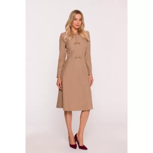  Šaty STYLOVE S413 BÉŽOVÁ 