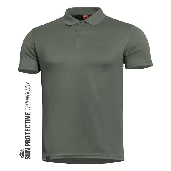  tričko PENTAGON ANASSA POLO K09017 CAMO ZELENÁ 