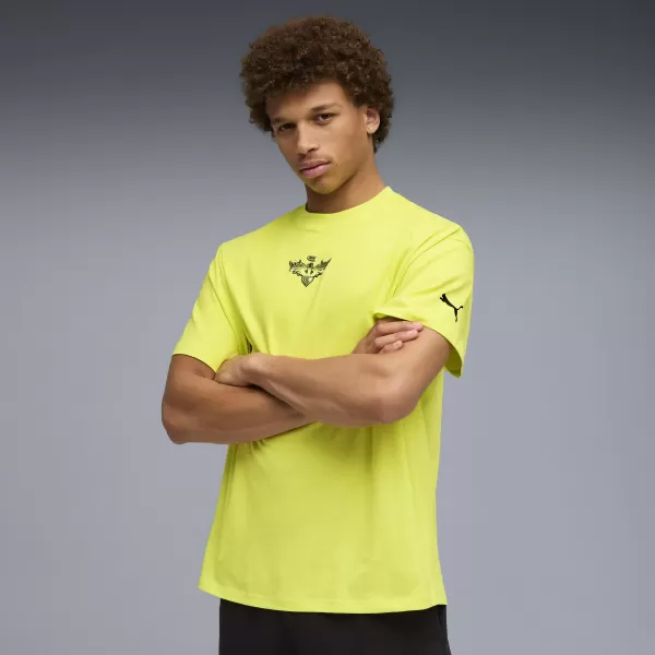  Pánske tričko PUMA MELO ALWAYZ ON 1 TEE 63075504 CITRÓNOVÝ SHERBERT 