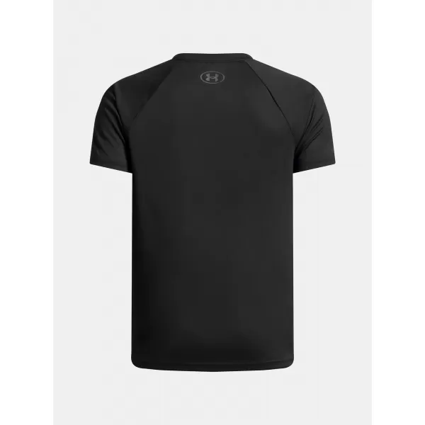  Chlapčenské tričko UNDER ARMOUR UA TECH SPLIT WORDMARK SS 1383010-003 ČIERNA 