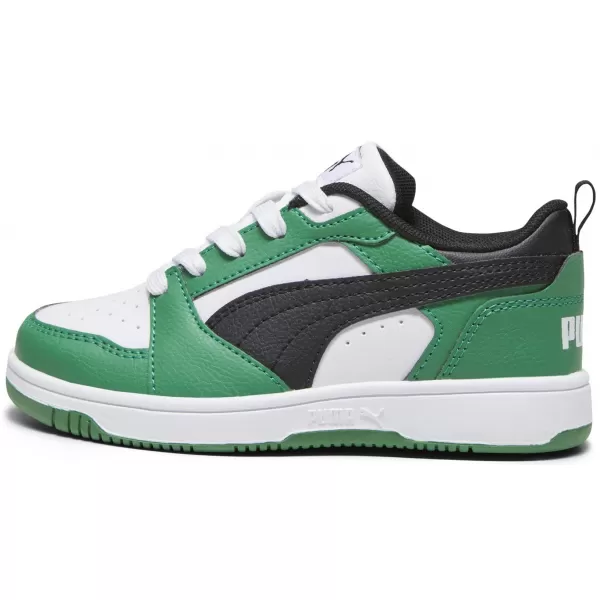  Topánky PUMA REBOUND V6 LO PS 39383405 PUMA BIELA/PUMA ČIERNA/ZELENÁ 