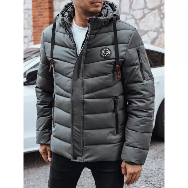  Pánska bunda DSTREET TX5057 TMAVO ŠEDÁ 