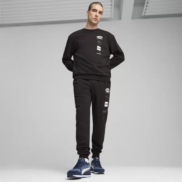  Pánska mikina PUMA POWER GRAPHIC CREW 68275101 PUMA BLACK 