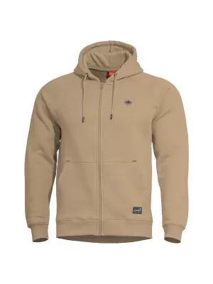 Mikina PENTAGON PHAETON HOOD ZIP SWEATER K09021 HNEDOHNEDÁ