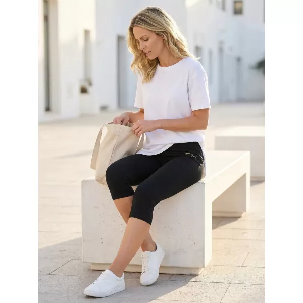  Dámske 3/4 legíny ALTISPORT DAYIA ČIERNA 