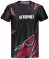 Pánska košeľa na voľný čas premium ALTISPORT VOJ/ALM123TR06 ČIERNO-ČERVENÁ