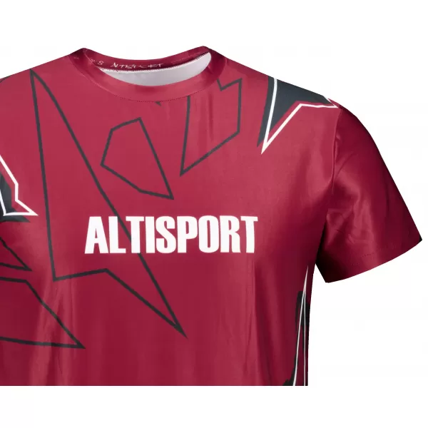  Pánska košeľa na voľný čas premium ALTISPORT VOJ/ALM123TR06 TMAVO ČERVENÁ 