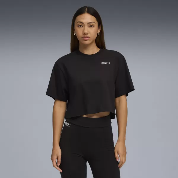 Tričko PUMA X ROSÉ TEE 63380601 PUMA BLACK 