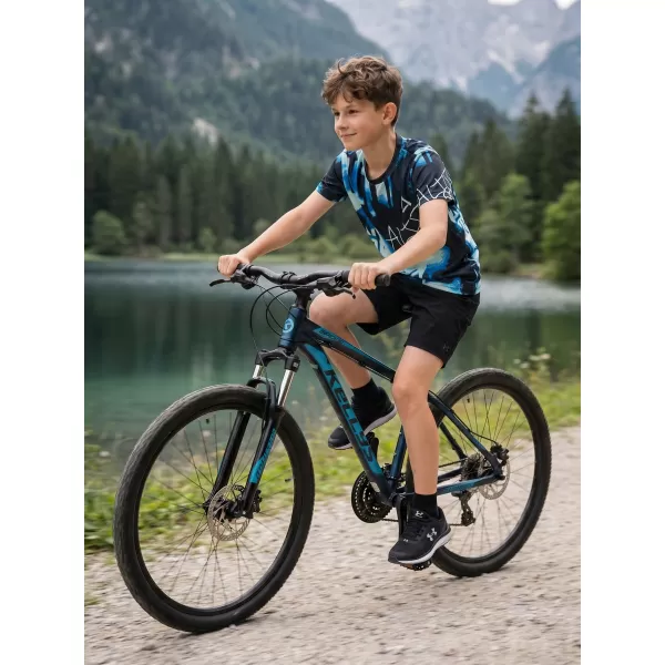  Detské prémiové funkčné tričko ALTISPORT VOJ/ALK076TR01 MODRÁ ČIERNA 