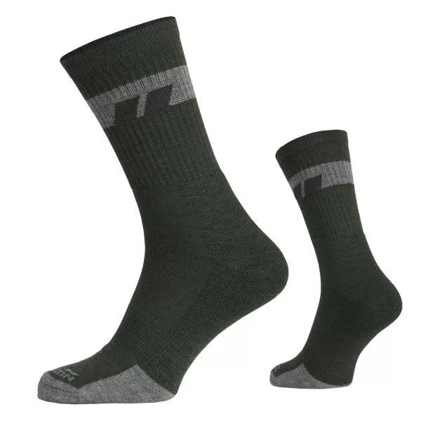  Ponožky PENTAGON ALPINE MERINO SOCKS MID EL14016 06 EL14016 OLIVOVO ZELENÁ 