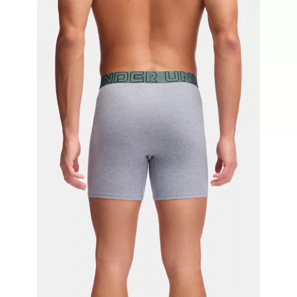  Pánske boxerky UNDER ARMOUR M UA PERF COTTON (3KS) 1383889-035 JASPIS MODRÝ 