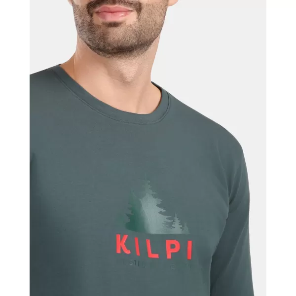  Pánske tričko KILPI BASE-M ZM0301KI TMAVO ZELENÁ 