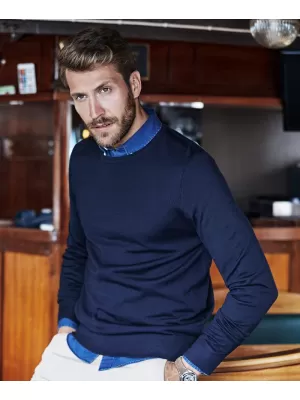 Pánsky sveter TEE JAYS | TJ 6000 NAVY