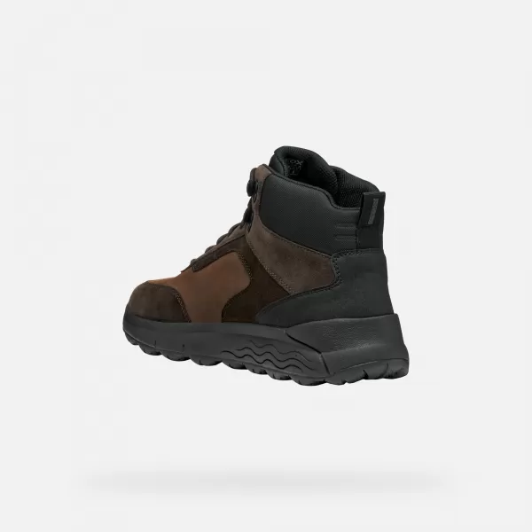  Pánske topánky GEOX SPHERICA 4X4 ABX G011178 TMAVO HNEDÁ 