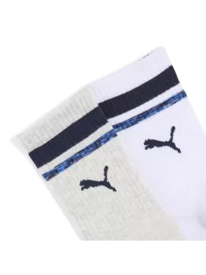 Ponožky PUMA BOYS HERITAGE STRIPE CR 94722701 BIELA/MODRÁ