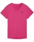 Tričko PUMA W TAD ESSENTIAL VNECK TEE 52589099 ŽIARLIVÝ RUŽOVÝ