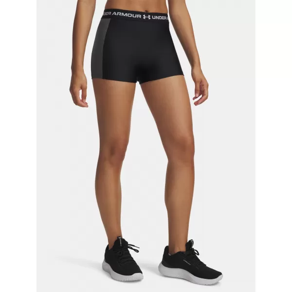  Dámske šortky UNDER ARMOUR UA HG RIB SHORTY 6004852-001 ČIERNA 