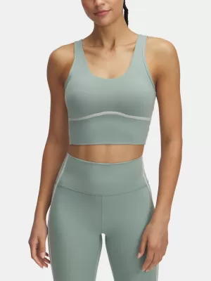 Dámske tielko UNDER ARMOUR MERIDIAN PIPED CROP TANK 6003529-348 ZELENÁ