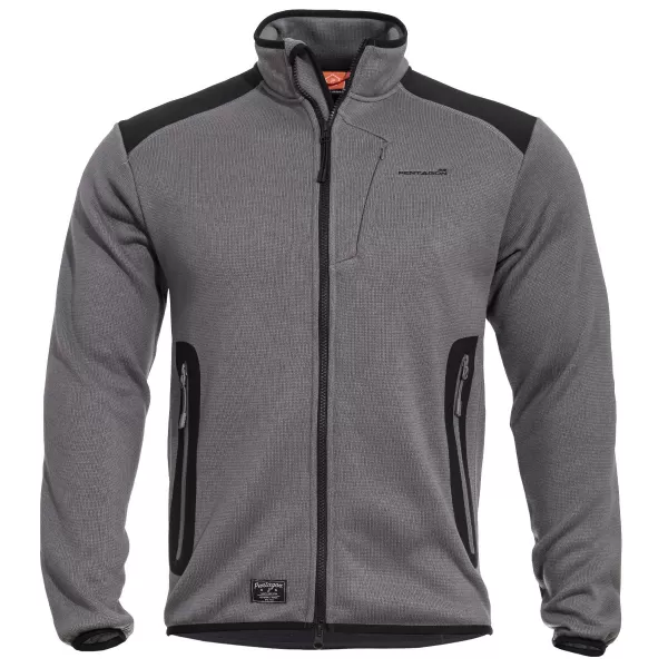  Mikina PENTAGON AMINTOR FLEECE JACKET K08028 VLK/SIVÁ 