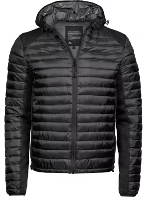Pánska bunda TEE JAYS | TJ 9610 BLACK/BLACK MELANGE