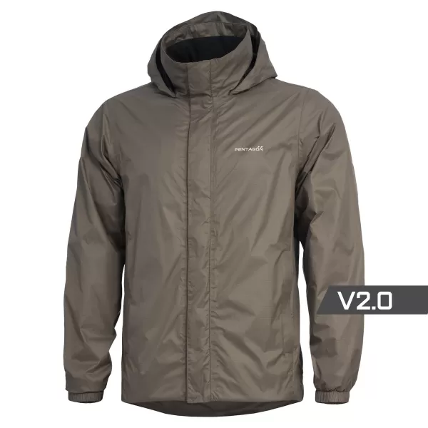  Bunda PENTAGON ATLANTIC V2.0 RAIN JACKET K07022 HNEDÁ ŠEDÁ 