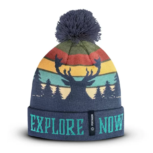  Čiapka PENTAGON SANCTUARY DEER KNIT BEANIE K13060 VIACFAREBNÝ 