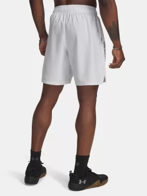 Pánske šortky UNDER ARMOUR UA TECH WOVEN WORDMARK SHORT 1383356-023 SIVÁ