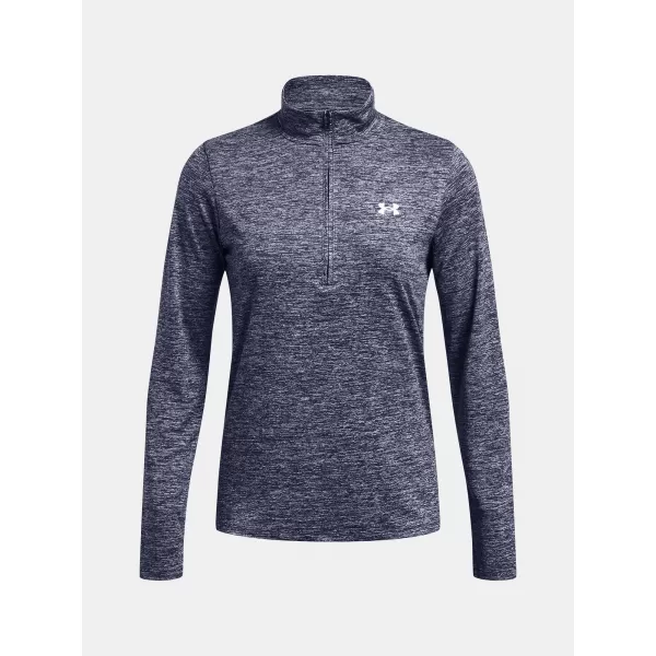  Dámske tričko UNDER ARMOUR TECH 1/2 ZIP- TWIST 1384225-410 MODRÁ 