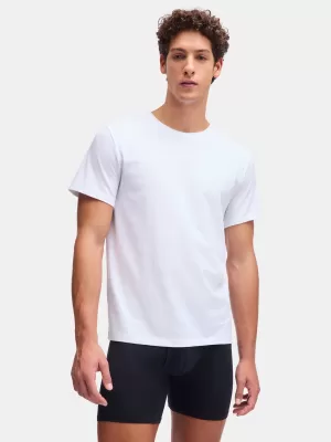 Pánske tričko UNDER ARMOUR M UA PERF COTTON CREW NECK-2PK 6007621-100 BIELA