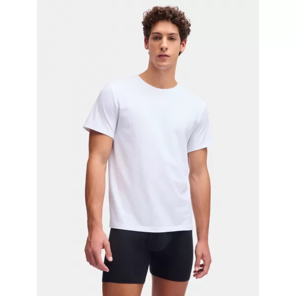  Pánske tričko UNDER ARMOUR M UA PERF COTTON CREW NECK-2PK 6007621-100 BIELA 