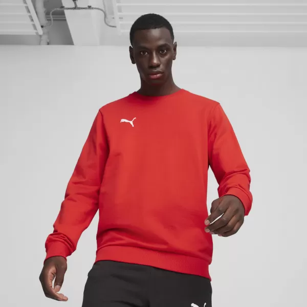  Pánska mikina PUMA TEAMGOAL CASUALS CREW NECK S 658592_01 PUMA RED/PUMA WHITE 