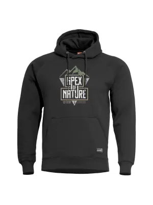Mikina PENTAGON PHAETON HOOD SWEATER APEX OF NATURE K09021 ČIERNA