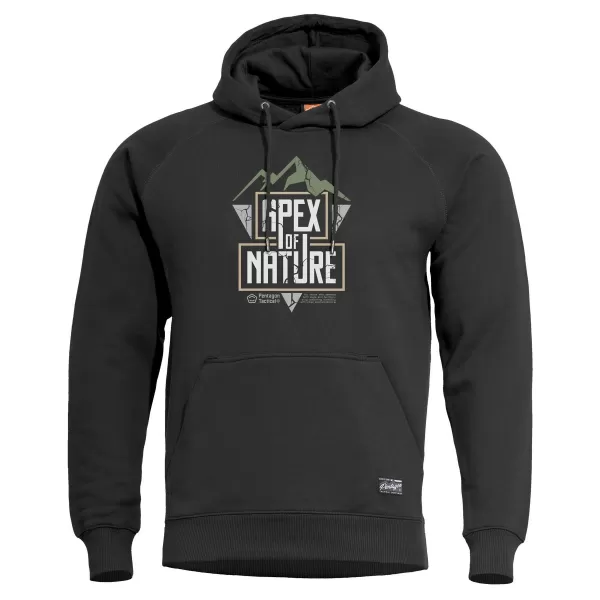  Mikina PENTAGON PHAETON HOOD SWEATER APEX OF NATURE K09021 ČIERNA 