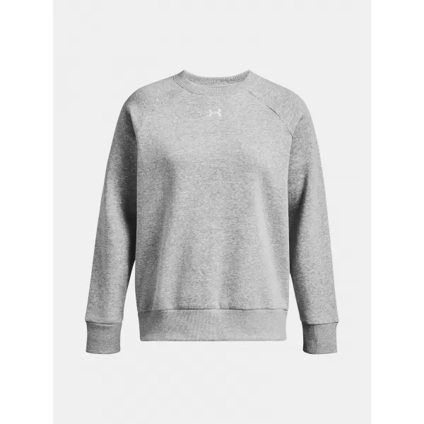  Dámska mikina UNDER ARMOUR UA RIVAL FLEECE CREW 1379508-012 SIVÁ 