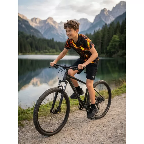  Detské prémiové funkčné tričko ALTISPORT VOJ/ALK071TR01 ČIERNA A ŽLTÁ 