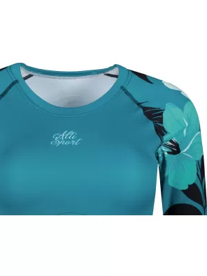 Dámsky funkčný prémiový crop top ALTISPORT VOJ/ALW115TR04 PETROLEJ