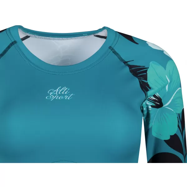  Dámsky funkčný prémiový crop top ALTISPORT VOJ/ALW115TR04 PETROLEJ 
