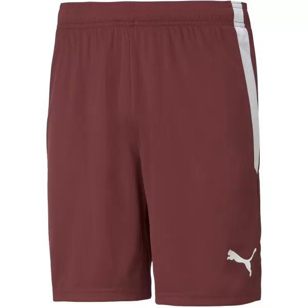  Kraťasy PUMA TEAMLIGA SHORTS 704924_09 CORDOVAN/ CORDOVAN/PUMA WHITE 