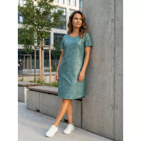  Dámske predĺžené prémiové tričko ALTISPORT VOJ/ALW084SAT02 ZELENÁ 